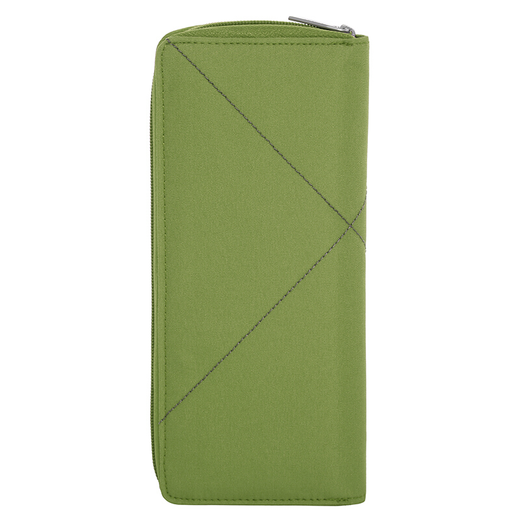 LeXON men and women's wallet long card bag clutch wallet V green