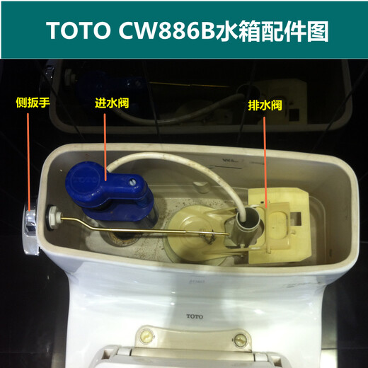 Oudefei adecuado para accesorios de tanque de agua de toto CW886B 864 854 844RB Válvula de entrada de agua Válvula de agua Válvula de entrada de agua de agua
