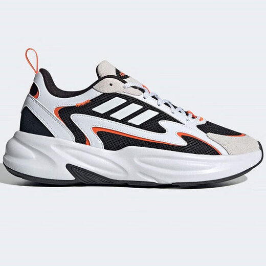 阿迪达斯（adidas）跑步鞋男鞋女鞋2025冬季新款户外健身运动鞋厚底老爹鞋休闲鞋 JH7371黑白橙 41