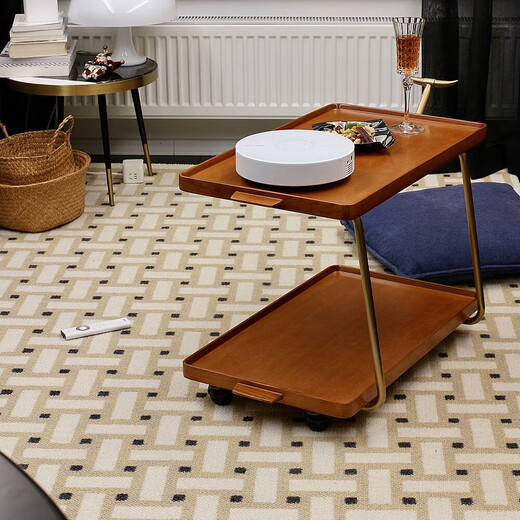 Rinoart money-filled cream living room wool carpet 140CMx200CM