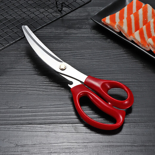 全适不锈钢厨房剪刀烧烤剪刀鸡骨剪鱼骨剪烤肉剪子多功能剪食物辅食剪