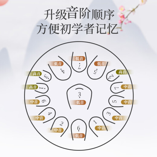 前谷（CEGA）空灵鼓13音12寸碳钢手碟鼓初学者打击乐器钢舌鼓生日礼物礼品