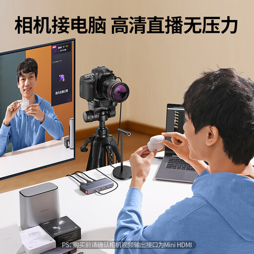 Green Alliance Mini HDMI a HDMI2.0 Cable adaptador 4K60Hz HD Cable de conversión Laptop Tablet Cámara Pantalla portátil Monitor conectado Proyector TV 2 metros 10117