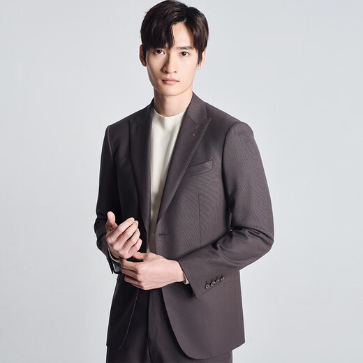 SAINT ANGELO Men's Suit (Top) Standard Edition Peaked Collar Suit EBB233265U Gray Coffee 48A