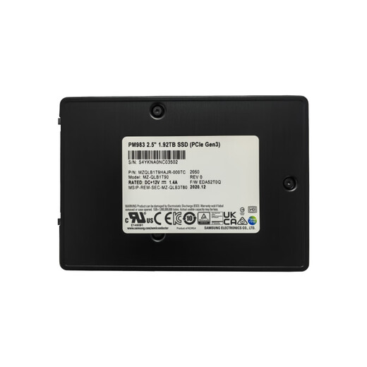 Intel Samsung PM983 Solid-State Drive 1.92T / 3.84T / 7.68T PM983A / 7.68T PM983 / 1,92TB