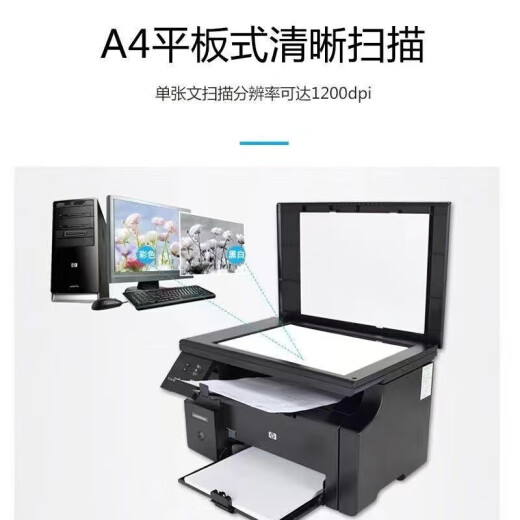 惠普（HP）全新HPM1136黑白激光打印机多功能一体家用办公打印复印扫描A4 全新HPM1136【含一个加粉硒鼓】 标配