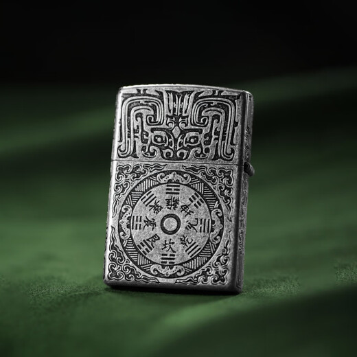 
ZIPPO Treasure Lighter American original ancient silver sticker Zhangshan ghost money kerosene windproof gift gifts for boyfriend All size ancient silver sticker Zhangshan ghost money (DY9902TZ)