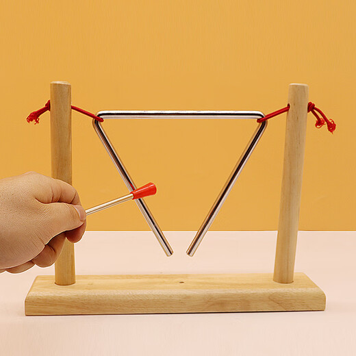 
Xingbeixiang Triangle Iron Musical Instrument Children's Primary School Students Kindergarten Professional Percussion Instrument Orf Triangle Bell Thickened Triangle Iron 4 inches (side length 10cm)