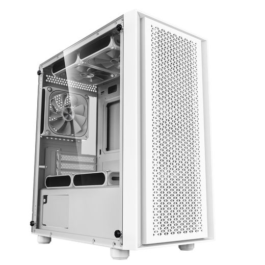 Patriot V18 computer desktop mainframe MATX chassis acrylic multi-mesh strong heat dissipation and beautiful appearance supports 240 water cooling V18 white (front mesh/MATX motherboard/graphics card 32CM)
