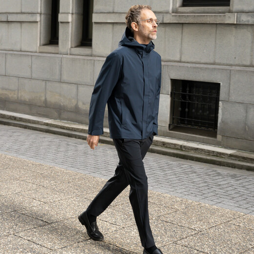 CARE OF LORD Competitor Series Spring and Autumn Draped Business Commuter Men's Casual Straight Long Pants 1656 Classic Tibetan Blue XL