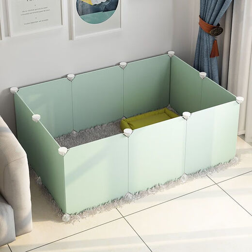Raft core kitten cage kitten fence dog small dog rabbit indoor home isolation guardrail fence dog fence pet fence anti-jailbreak with top C type 8 pieces 70*35*35 resin paint