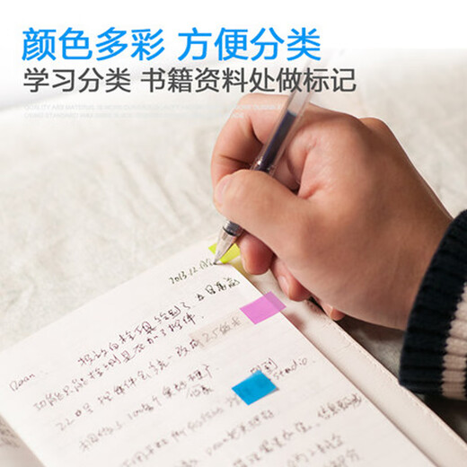 3M抽取式指示标签贴便签条彩色分页文件分类索引贴报事贴透明学生用粘性荧光膜便利贴小条书 3M   683-5CF