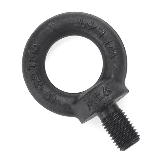Jinggong 12.9 grade lifting eye screw high strength bolt black mold lifting eye lifting screw DIN580 M10-M56 M16 (recommended load bearing 3 tons)