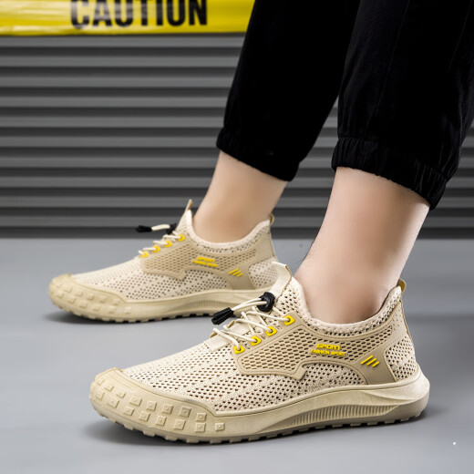 Changxiang Huili Workwear-Schuhe Herrenschuhe für Sommergitter Nicht-Schlupf-Bauweite Arbeiten kleidung-resistente funktionale Schuhe Atmungsfreie Arbeitsschutzschuhe Outdoor Wanderschuhe FH-Climbing-958-2 Meter weiß 40