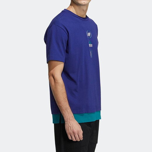 Adidas men's new round neck comfortable breathable loose casual short sleeve sports T-shirt DY8763 HE9922 S