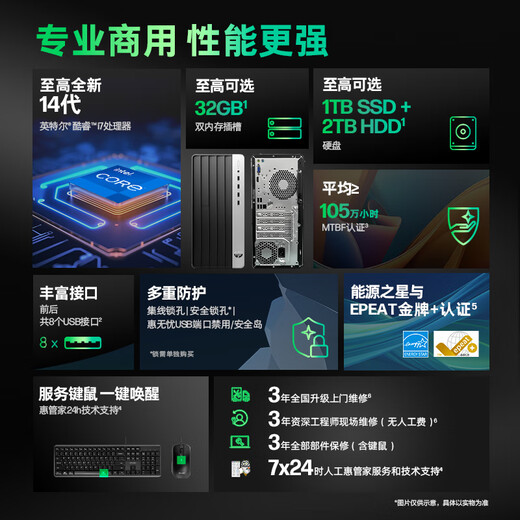 HP Z99 Hochleistungs-Desktop-Computer-Host (14. Generation i5-14500 16G 1TSSD), 23,8-Zoll-Augenschutz-Großbildschirm-Lernmaschine für gewerbliche Büro- und Bildungszwecke