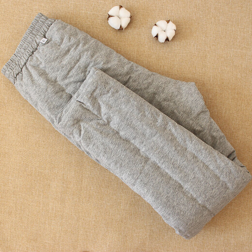 Cotton chant pure cotton handmade women's cotton pants thickened adult high-waisted trousers winter home warm solid color inner cotton clothes black L size recommended 100-115 Jin Jin equals 0.5 kg