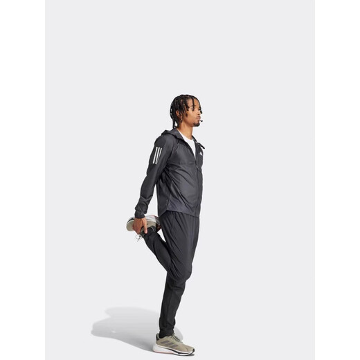阿迪达斯（adidas）2025春季新款男装跑步连帽夹克IN1483 黑|IN1483 XL