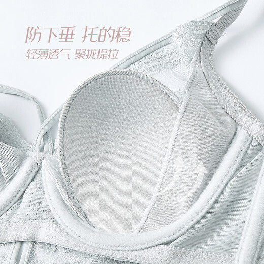 Sweet lady GOSO underwear women's comfortable seamless sexy bra women's push-up underwear pink blue 75B