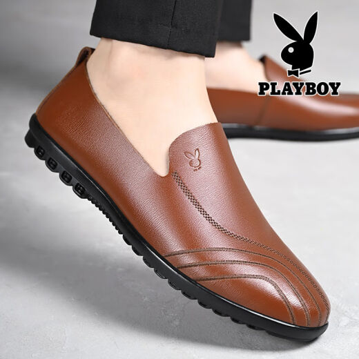 Playboy (Playboy Physical) мужская кожаная обувь искренняя кожаная ленивая обувь универсальная кожа