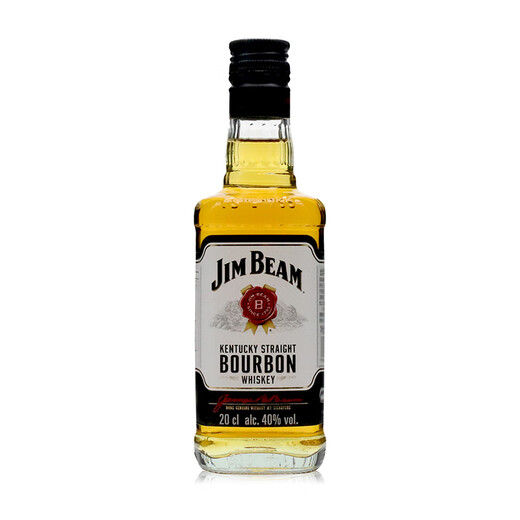 金宾（Jim Beam）进口洋酒白占边波本威士忌 美国金宾波本威士忌酒 金宾波本威士忌200ml