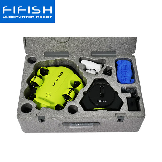 FIFISH鳍源 V6S2.0专业级水下无人机 4K高清镜头拍摄机器人可视智能遥控可潜水寻鱼探鱼器 100米升级套装（机械臂+打捞锁扣+捕鱼网兜）