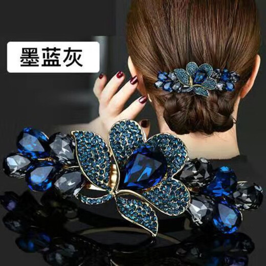 Cliptons de cheveux de grande taille Clip de tête de tête Clince de coiffure coréenne Carte de cheveux de coiffure pour femmes Chuck Hair Clip Clip Tempérament Style 2 # [grande taille 9cm] Rouge 2-Champagne