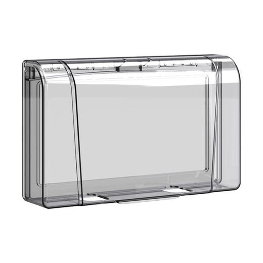 Électricien international Type 86 boîtier étanche double position deux positions deux positions auto-adhésif salle de bain prise interrupteur deux positions joint boîte anti-éclaboussures Type 86 type adhésif double position transparent