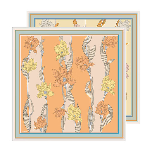 Everything Lisang Silk Silk Scarf Women's Double-sided Extra Colored Scarf 88cm Gift to Mom Youlan Dictionary