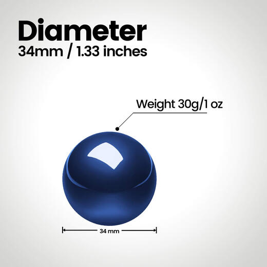 perixx 34mm小型轨迹球替换球 亮蓝色 通用型 适配多品牌鼠标 办公设计专用 高品质ABS材质