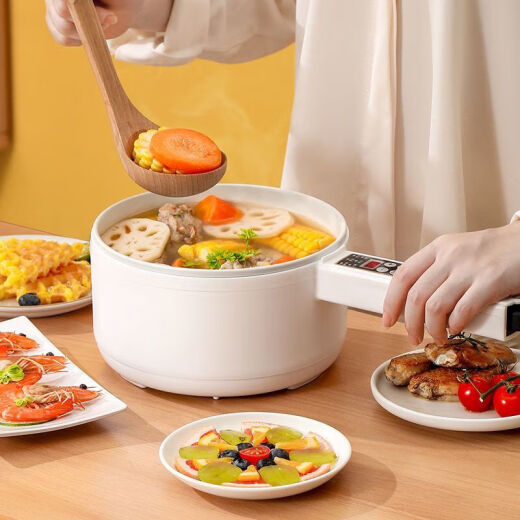 Tums' first single instant reduction food pot baby frying, steaming and stir-frying all-in-one stainless steel electric pot export home dormitory student multi-function 3.2l800-w thickened version + luxury gift. Includes 0L mechanical version double-speed plastic steamer