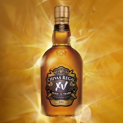 芝华士（Chivas）15年苏格兰调和型威士忌洋酒700mlXV透金版 