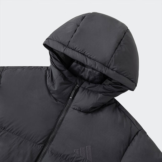 Adidas Herrenkleidung geschwollene JKT warme Technologie warme 600 Taschenhaube Duck Down Bread Down Jacke JV6187/Schwarzkonserve Warm 600 Tasche M (175)