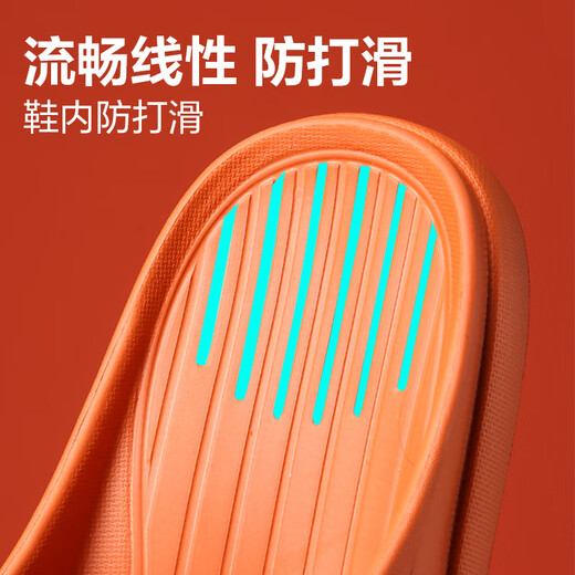 Slippery home slippers, bathroom slippers for men and women, lightweight non-slip home sandals, shoes for men, dark blue 40-41