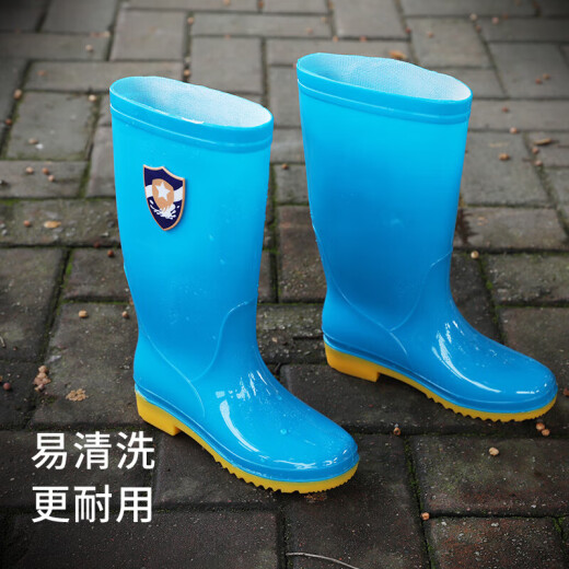 Footoppo Regenstiefel für Frauen Wasserschuhe plus Samt Wasser Gummischuhe Mid -Rohr Erwachsene Regenstiefel hohe Rohrabdeckung Schuhe wasserdichte lange Rohrwasserstiefel Frauen Frauen