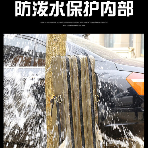 Xionghuo fishing rod bag fishing bag thickened fishing gear bag fish bag multi-functional sea rod bag fishing gear bag rod bag rod bag two-layer rectangular bag 125cm