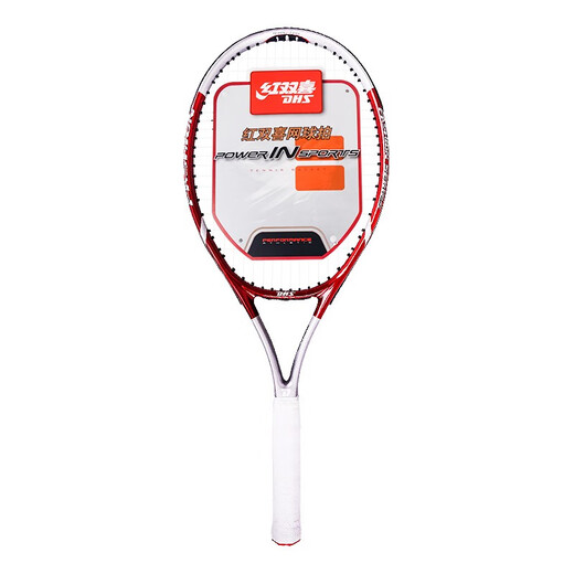 Red Double Happiness Tennis Racket REBONDEMENTS SEUX PERSONNEMENT HOMMES ET FEMMES ÉTUDIANTS ÉTUDIANTS PROPRIÉTÉ DE TRAPAGNEMENTS CARBON SILLE RED-SILT-Silver [ensemble de formation unique]