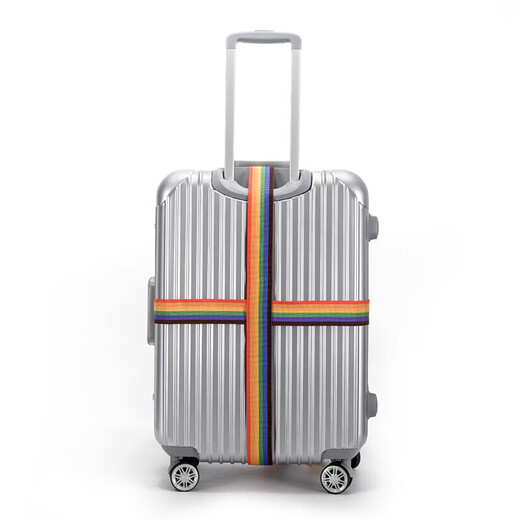 Reisebox Bündelhalter mit Koffer Trolley Hülle Gepäckbündelbänder mit Kreuzfahrten im Ausland Regenbogenfarbe