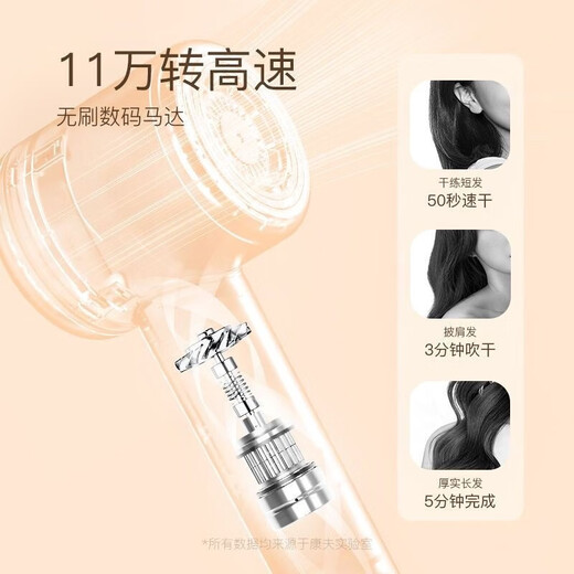 CONFU high-speed hair dryer 110,000 rpm household quick-drying high-wind negative ion hair care low-noise hair dryer as a birthday gift for girlfriend KF-F2 Qingye Green