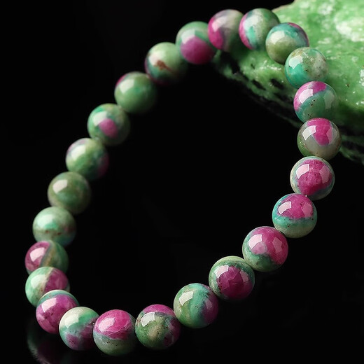 Bhiodha falling plum red emerald bracelet women's niche jewelry round bead single circle bracelet gift 10mm 7mm