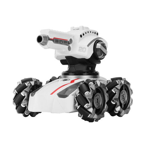 
Remote Control Tank Children's Toy Car Boy Electric Gesture Sensing 3 Hand Control Remote 6 Years Old Can Launch Water Bullet [White] Water Bullet Tank - Dual Remote Control