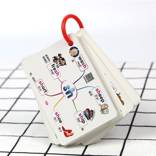 Cartes phonétiques internationales anglaises illustrées, version vidéo + carte mentale, cartes de mots anglais super abrégés, version phonétique de 600 mots (lot de 2 volumes)