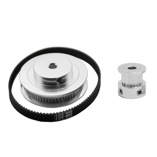 2GT pulley GT2 synchronous pulley belt kit 20 teeth 80 teeth 14 reduction ratio mechanical transmission component width 6mm 20 teeth within 5+80 teeth within 5+closed 280