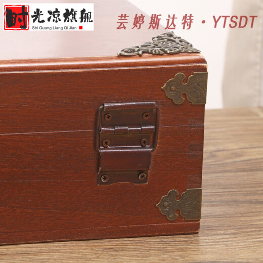 Camphor wood jewelry box, fully mortise and tenon camphor wood box, calligraphy and painting collection box, wedding box, solid wood box, customized pattern, camphor wood corner version, large size with lock