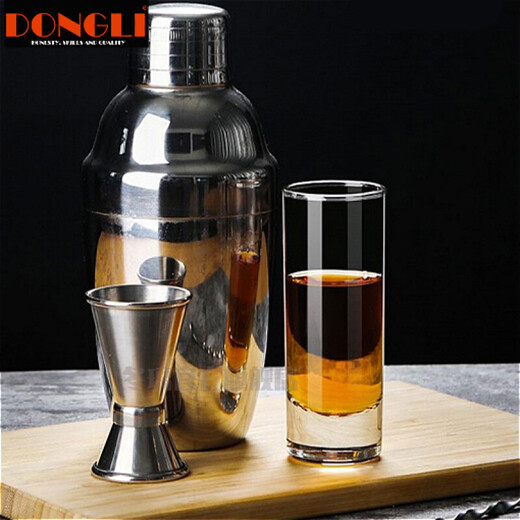 Dongli household glass liquor cup spirits cup 74ml one-shot cup set one or two white wine cups small wine cup SHOT cup bar straight cup 6 pieces/74ml straight cup