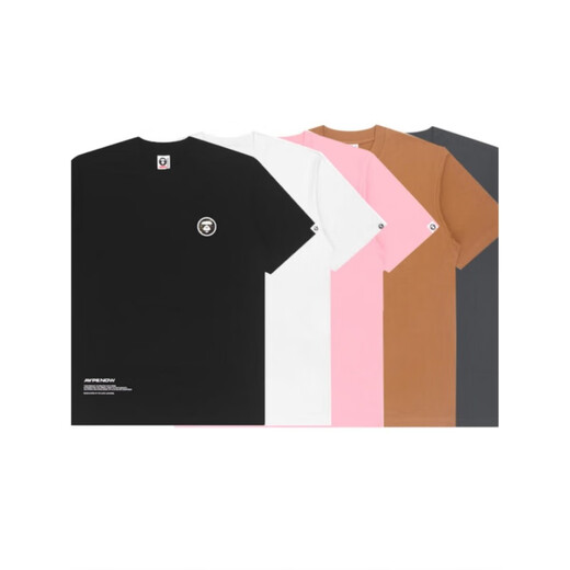 AAPA AAPE AAPE AAPE Camiseta de manga corta Man y una camisa de base impresa de camuflaje de algodón puro de primavera y mujer de cuello redondo de cuello redondo [Jin equivale a 0,5 kg]