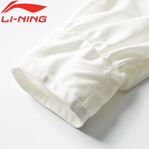李宁（LI-NING）太极服高弹牛奶丝太极拳八段锦全套太极练功服装中国风武术表演服 李宁-长袖白色（乳白） L身高170-175cm体重140-160斤