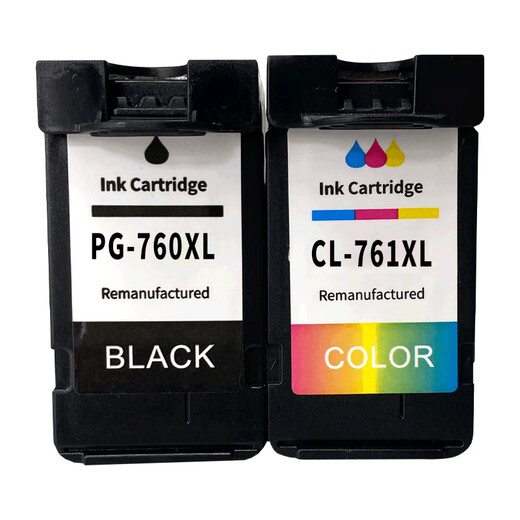 Mengxiang es adecuado para Canon Canon Pixus TS5370 Impresora Cartucho de tinta PG760 Cartucho de tinta CL761 Cartucho de tinta Cantidad de pantalla de tinta CL761XL Cartucho de tinta en color Gran capacidad/tinta Cantidad