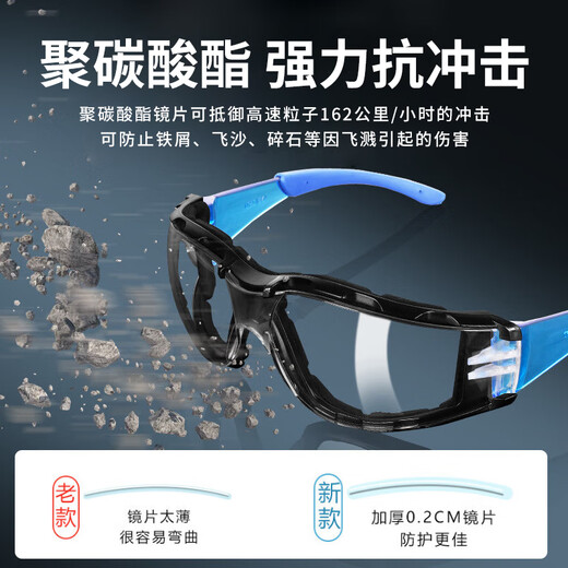 Baige Goggles, Protective Glasses, Windproof, Dustproof, Windproof, Cycling Polarized Sunglasses, Industrial Cutting Labor Protection Glasses, Closed Day and Night, Soft Veneer