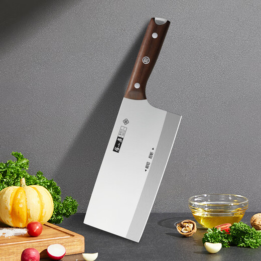 张小泉厨房切片刀2#家用切菜刀不锈钢切肉刀小片刀锋利耐用单刀D100242